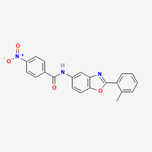 N-[2-(2-methylphenyl)-1,3-benzoxazol-5-yl]-4-nitrobenzamide