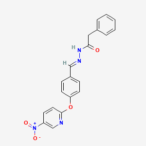 N'-[(E)-{4-[(5-nitropyridin-2-yl)oxy]phenyl}methylidene]-2-phenylacetohydrazide