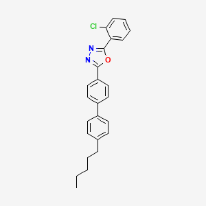 2-(2-Chlorophenyl)-5-(4'-pentylbiphenyl-4-yl)-1,3,4-oxadiazole