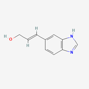 molecular formula C10H10N2O B1169883 3-(1H-Benzo[d]imidazol-5-yl)prop-2-en-1-ol CAS No. 192717-20-7