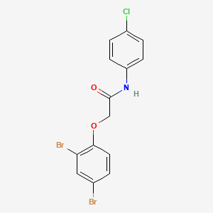 N-(4-chlorophenyl)-2-(2,4-dibromophenoxy)acetamide