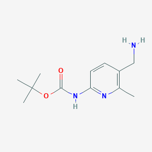 molecular formula C14H22N2O2 B1169894 TERT-BUTYL 4-(AMINOMETHYL)-2,5-DIMETHYLPHENYLCARBAMATE CAS No. 187163-72-0