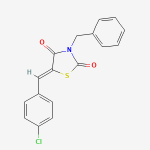 (5Z)-3-benzyl-5-[(4-chlorophenyl)methylidene]-1,3-thiazolidine-2,4-dione