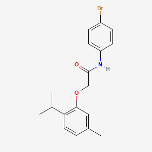 N-(4-bromophenyl)-2-[5-methyl-2-(propan-2-yl)phenoxy]acetamide