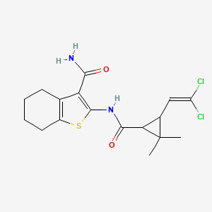 2-({[3-(2,2-Dichloroethenyl)-2,2-dimethylcyclopropyl]carbonyl}amino)-4,5,6,7-tetrahydro-1-benzothiophene-3-carboxamide