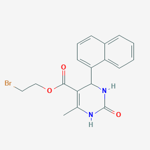 2-Bromoethyl 6-methyl-4-(naphthalen-1-yl)-2-oxo-1,2,3,4-tetrahydropyrimidine-5-carboxylate