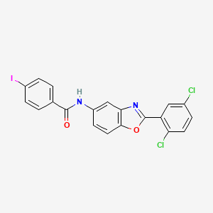 N-[2-(2,5-dichlorophenyl)-1,3-benzoxazol-5-yl]-4-iodobenzamide