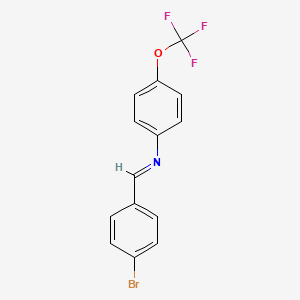 N-[(E)-(4-bromophenyl)methylidene]-4-(trifluoromethoxy)aniline