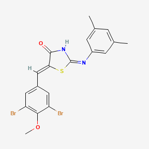 (2Z,5Z)-5-(3,5-dibromo-4-methoxybenzylidene)-2-[(3,5-dimethylphenyl)imino]-1,3-thiazolidin-4-one