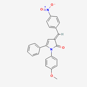 (3E)-1-(4-methoxyphenyl)-3-(4-nitrobenzylidene)-5-phenyl-1,3-dihydro-2H-pyrrol-2-one