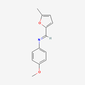 4-methoxy-N-[(E)-(5-methylfuran-2-yl)methylidene]aniline