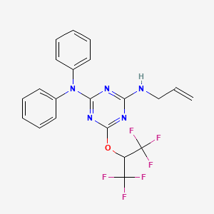 N'-allyl-N,N-diphenyl-6-[2,2,2-trifluoro-1-(trifluoromethyl)ethoxy]-1,3,5-triazine-2,4-diamine