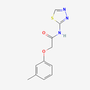 molecular formula C11H11N3O2S B11699094 2-(3-methylphenoxy)-N-(1,3,4-thiadiazol-2-yl)acetamide 