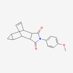 2-(4-methoxyphenyl)hexahydro-4,6-ethenocyclopropa[f]isoindole-1,3(2H,3aH)-dione