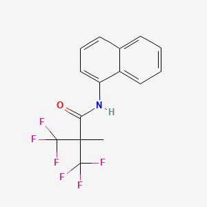 3,3,3-trifluoro-2-methyl-N-(naphthalen-1-yl)-2-(trifluoromethyl)propanamide