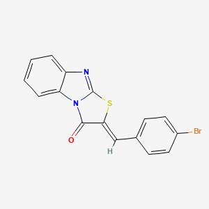 (2Z)-2-(4-bromobenzylidene)[1,3]thiazolo[3,2-a]benzimidazol-3(2H)-one