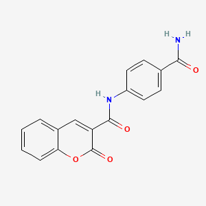 4-[(2-Oxochromen-3-yl)carbonylamino]benzamide