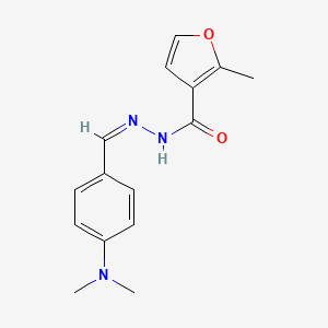 N'-[(Z)-[4-(Dimethylamino)phenyl]methylidene]-2-methylfuran-3-carbohydrazide