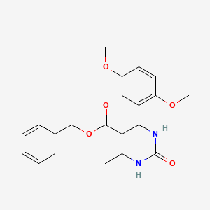 Benzyl 4-(2,5-dimethoxyphenyl)-6-methyl-2-oxo-1,2,3,4-tetrahydropyrimidine-5-carboxylate