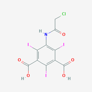 molecular formula C10H5ClI3NO5 B116993 5-[(2-氯乙酰基)氨基]-2,4,6-三碘苯-1,3-二羧酸 CAS No. 4873-45-4