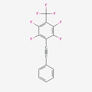 1,2,4,5-Tetrafluoro-3-(2-phenylethynyl)-6-(trifluoromethyl)benzene