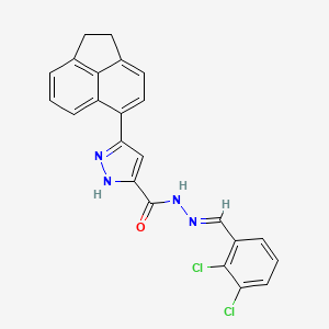 N'-[(E)-(2,3-Dichlorophenyl)methylidene]-3-(1,2-dihydro-5-acenaphthylenyl)-1H-pyrazole-5-carbohydrazide