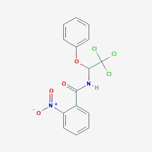 2-nitro-N-(2,2,2-trichloro-1-phenoxyethyl)benzamide