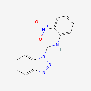 molecular formula C13H11N5O2 B11699333 N-(1H-benzotriazol-1-ylmethyl)-2-nitroaniline 