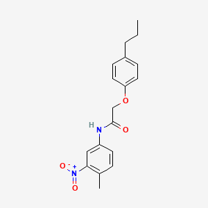 N-(4-methyl-3-nitrophenyl)-2-(4-propylphenoxy)acetamide