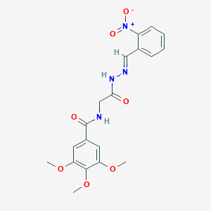 3,4,5-Trimethoxy-N-(2-(2-(2-nitrobenzylidene)hydrazino)-2-oxoethyl)benzamide