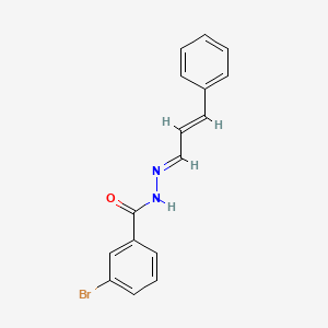 3-bromo-N'-[(1E,2E)-3-phenylprop-2-en-1-ylidene]benzohydrazide