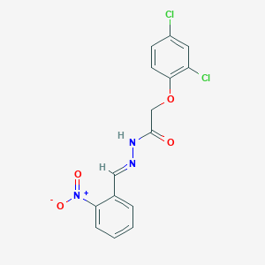 2-(2,4-dichlorophenoxy)-N'-[(E)-(2-nitrophenyl)methylidene]acetohydrazide