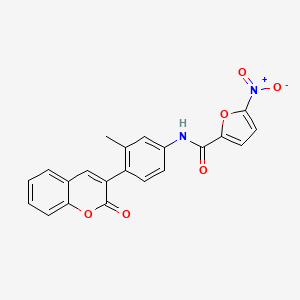 N-[3-methyl-4-(2-oxo-2H-chromen-3-yl)phenyl]-5-nitrofuran-2-carboxamide