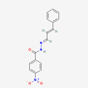 4-nitro-N'-[(E,2E)-3-phenyl-2-propenylidene]benzohydrazide