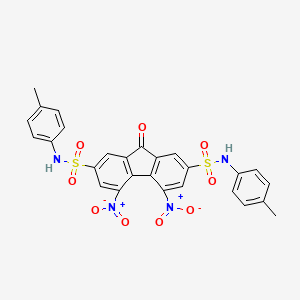 4,5-Dinitro-9-oxo-9H-fluorene-2,7-disulfonic acid bis-p-tolylamide