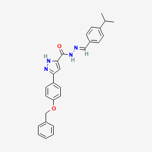 5(4-Benzyloxy-PH)2H-pyrazole-3carboxylic acid (4-isopropyl-benzylidene)hydrazide