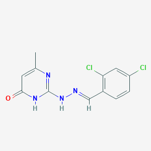 2,4-Dichlorobenzaldehyde (4-methyl-6-oxo-1,6-dihydro-2-pyrimidinyl)hydrazone