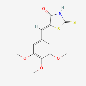 (5Z)-2-sulfanylidene-5-[(3,4,5-trimethoxyphenyl)methylidene]-1,3-thiazolidin-4-one