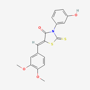 5-(3,4-Dimethoxy-benzylidene)-3-(3-hydroxy-phenyl)-2-thioxo-thiazolidin-4-one