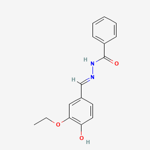 N'-[(E)-(3-ethoxy-4-hydroxyphenyl)methylidene]benzohydrazide