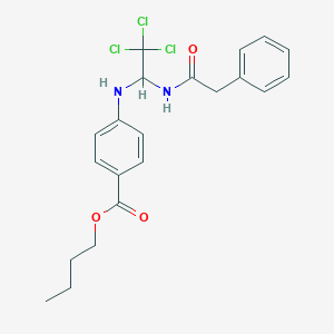 Butyl 4-({2,2,2-trichloro-1-[(phenylacetyl)amino]ethyl}amino)benzoate