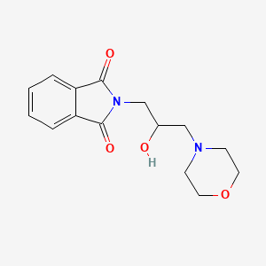 molecular formula C15H18N2O4 B11699652 2-(2-Hydroxy-3-morpholin-4-yl-propyl)-isoindole-1,3-dione 