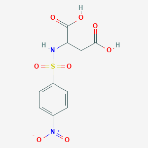 molecular formula C10H10N2O8S B11699657 N-[(4-nitrophenyl)sulfonyl]aspartic acid 