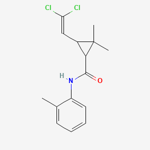 3-(2,2-dichloroethenyl)-2,2-dimethyl-N-(2-methylphenyl)cyclopropane-1-carboxamide