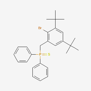 molecular formula C27H32BrPS B11699662 (2-Bromo-3,5-ditert-butylbenzyl)(diphenyl)phosphine sulfide 