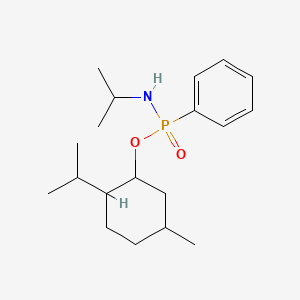 molecular formula C19H32NO2P B11699670 2-isopropyl-5-methylcyclohexyl N-isopropyl-P-phenylphosphonamidate 