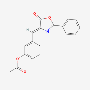 (4Z)-4-[[3-(Acetyloxy)phenyl]methylene]-2-phenyl-5(4H)-oxazolone