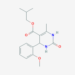 2-Methylpropyl 4-(2-methoxyphenyl)-6-methyl-2-oxo-1,2,3,4-tetrahydropyrimidine-5-carboxylate