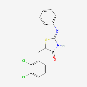 5-(2,3-Dichloro-benzyl)-2-phenylimino-thiazolidin-4-one