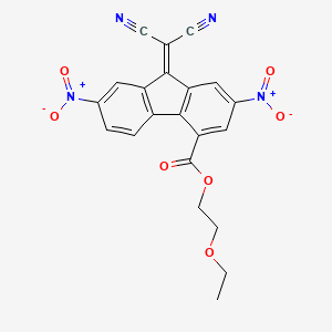 2-ethoxyethyl 9-(dicyanomethylidene)-2,7-dinitro-9H-fluorene-4-carboxylate